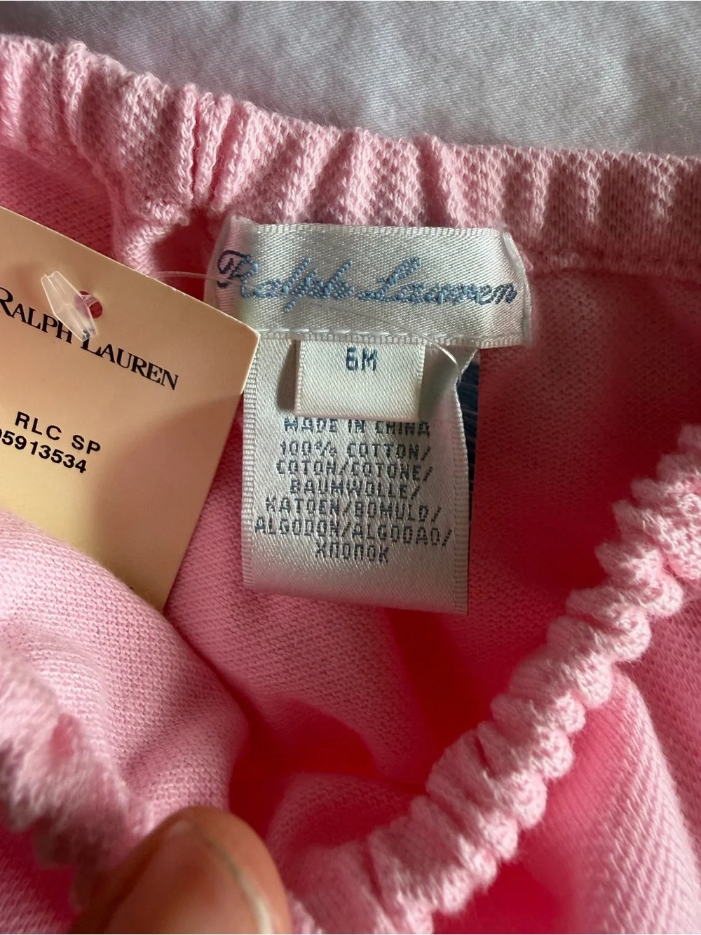 Ralph Lauren Soft Cotton Polo Dress & Bloomer - 6M
